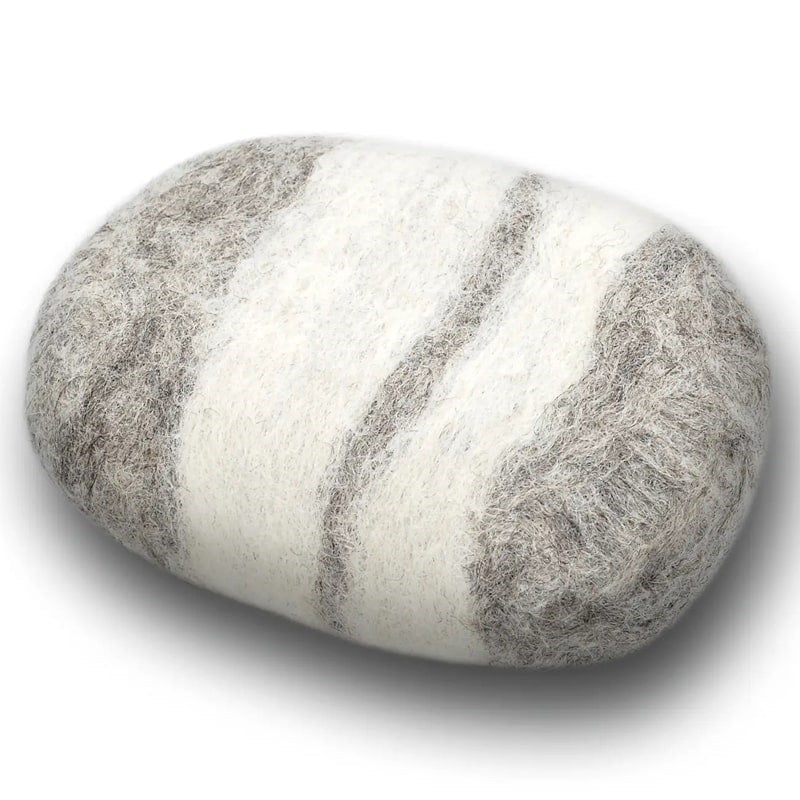 Fiat Luxe Felted Soap - Striped Lavender: Gray