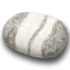 Striped Lavender Gray Felted Soap