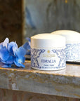 Santa Maria Novella Idralia Face Cream - Product displayed on marble counter. 