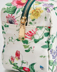 Fable England Beth Cosmetic Pouch - Blooming - Closeup of zipper