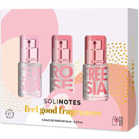 Solinotes Paris Box of 3 Eau de Parfum - Cherry Blossom, Rose, Freesia (3 x 15 ml)