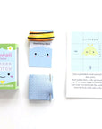 Marvling Bros Ltd Kawaii Chick Mini Cross Stitch Kit In A Matchbox - All pieces displayed next to box