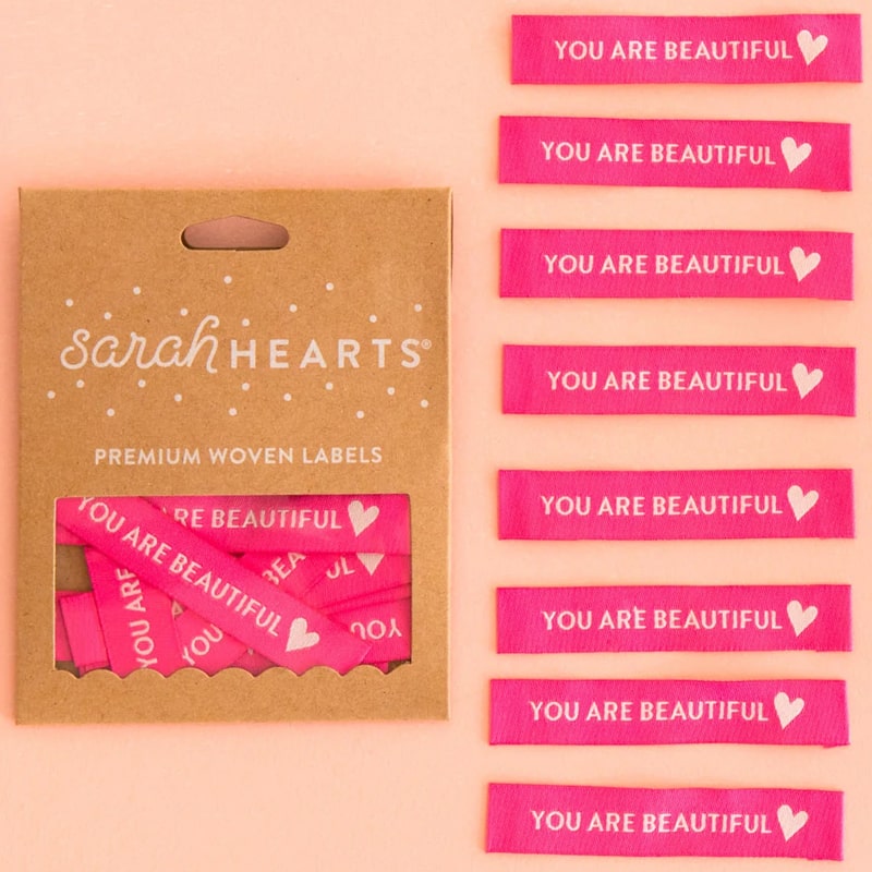 Sewing Woven Clothing Label Tags – You are Beautiful - Beautyhabit