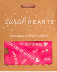 Sarah Hearts Sewing Woven Clothing Label Tags – You are Beautiful (8 pcs)