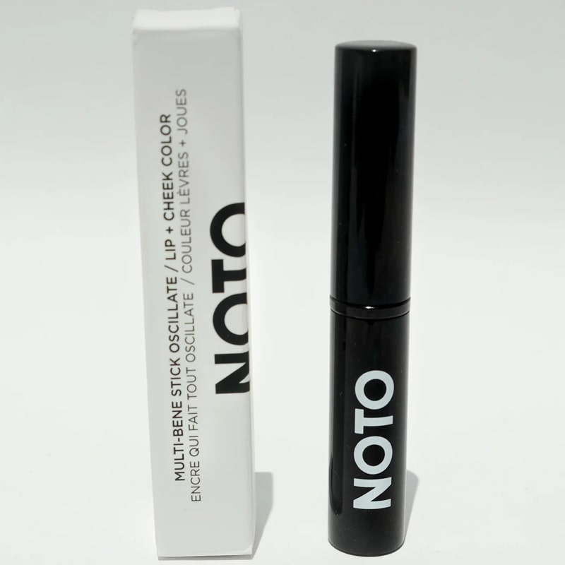 NOTO Botanics Multi-Bene Lips &amp; Cheeks Stick – Oscillate - Product displayed next to box