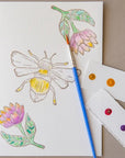 Ashes & Arbor Bees & Flowers Watercolor Card Art Kit