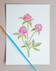 Ashes & Arbor Clover Watercolor Card Art Kit - Product displayed with paint brush on top