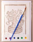 Ashes & Arbor Flower Vase Watercolor Card Art Kit