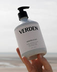 Verden Arborealist Hand and Body Wash - Product displayed in models hand