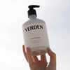Verden D'Orangerie Hand and Body Wash - Product displayed in models hand