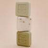 LES PANACEES 3-in-1 Travel Set - In the Shade of Cypresses displaying all 3 soaps out of the box