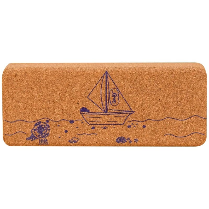 LES PANACEES Cork Travel Box for 3 Solid Bath Products - Sailboat (1 pc)