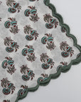 Cotton Print Club Small Booti Scalloped Napkin Set - Product displayed on white background