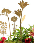 Another Studio Floral Decoration - Brass Blooms Bouquet- Product shown with flowers