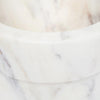 Caravan Home White Marble Pot - Closeup of product