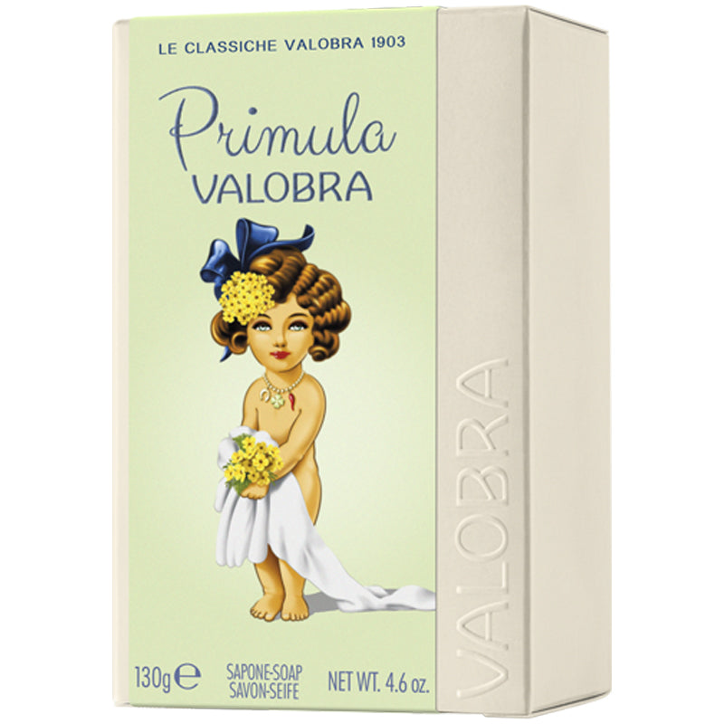 Valobra Italy Bar Soap – Primula (130 g) - Front of product box