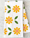 Have A Nice Day Side to Side Tea Towel - Product displayed on marble background