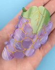 Coucou Suzette Grape Hair Claw - Product shown in models hand
