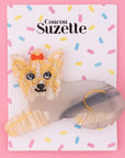 Coucou Suzette Yorkshire Hair Clip - Product shown in packaging