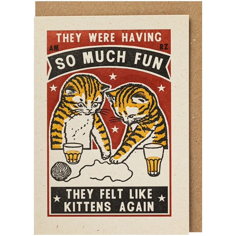 Archivist Kittens Again Greeting Card