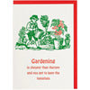 Tomato Gardner Greeting Card