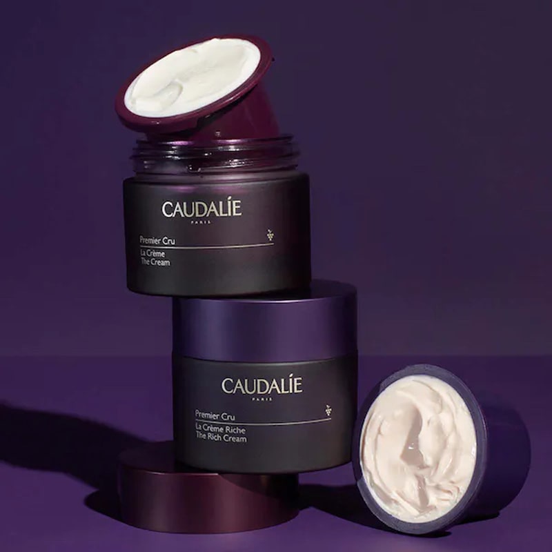 Caudalie Premier Cru – The Rich Cream Refill - Products shown stacked on top of each other