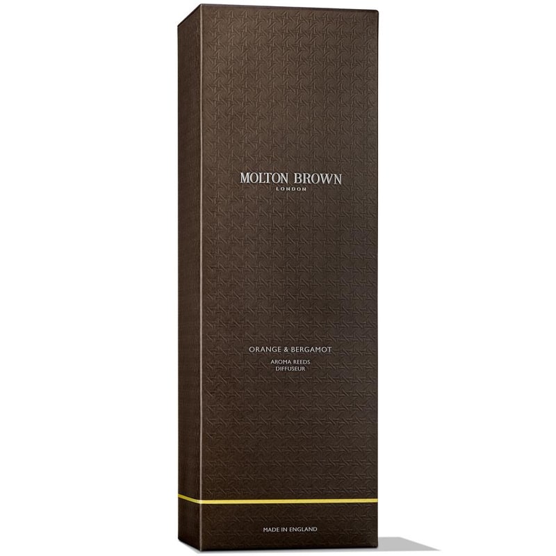 Molton Brown Orange &amp; Bergamot Aroma Reeds - Product box displayed on white background