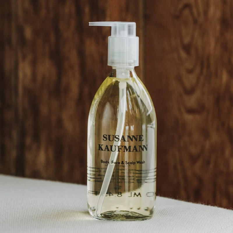 Susanne Kaufmann Body, Face &amp; Scalp Wash - Product displayed on table