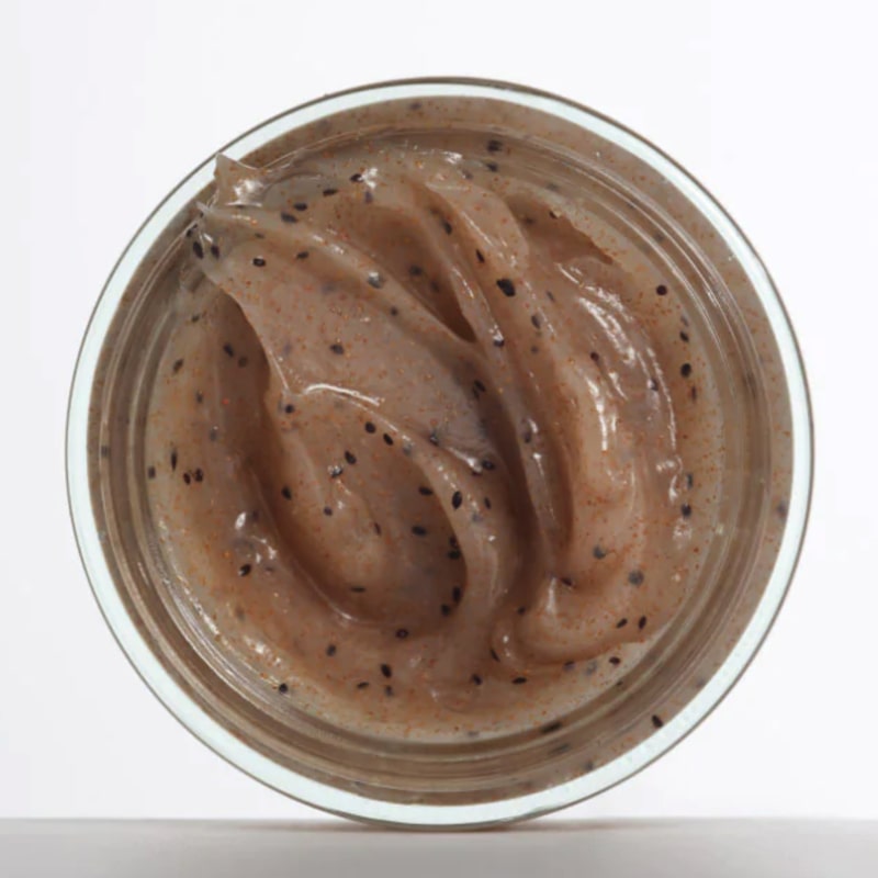 Susanne Kaufmann Refining Scalp &amp; Body Scrub - Overhead shot of product with lid off