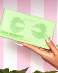 KNC Beauty All Natural Cactus Cucumber and Green Tea Eye Mask - Product displayed in models hand