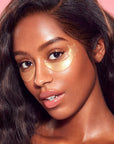 KNC Beauty All Natural Collagen Infused Star Eye Mask - Model shown with product applied