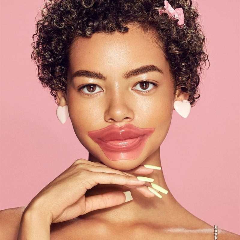 KNC Beauty All Natural Lip Mask - Model shown with product applied