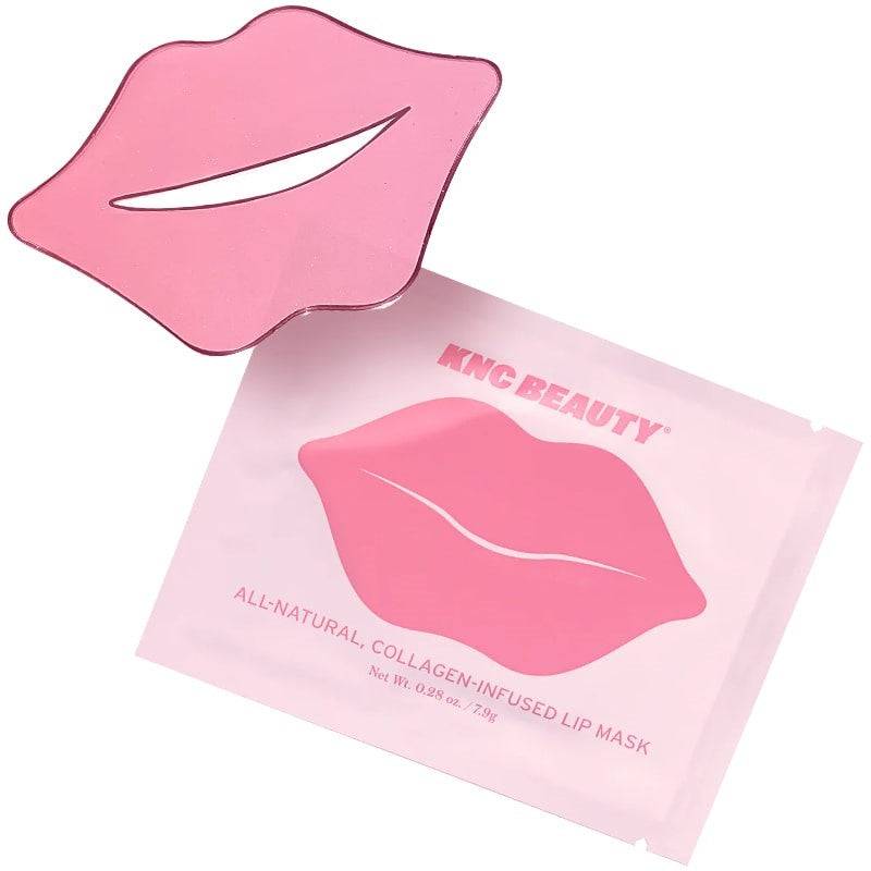 KNC Beauty All Natural Lip Mask - Product displayed next to packaging