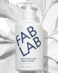 FABLAB Skincare Hand & Body Lotion - Herbal Poetry - Product shown on top of plant