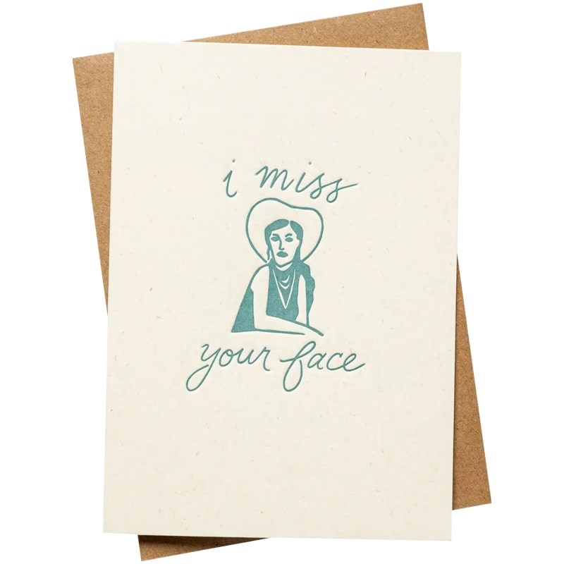 Jenni Earle I Miss Your Face Card (1 pc)