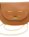Barnabe Aime Le Cafe Little Girl Leather Cat Bag – Caramel (1 pc)