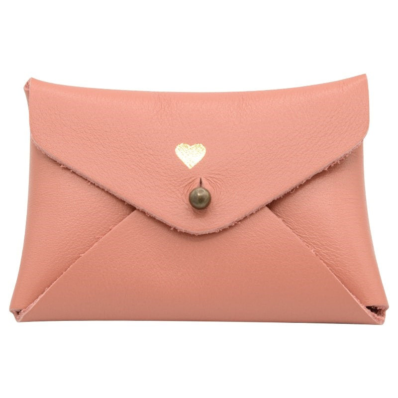 Barnabe Aime Le Cafe Mini Leather Heart Pouch – Pampa