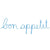 Bon Appetit Wire Word French – Blue