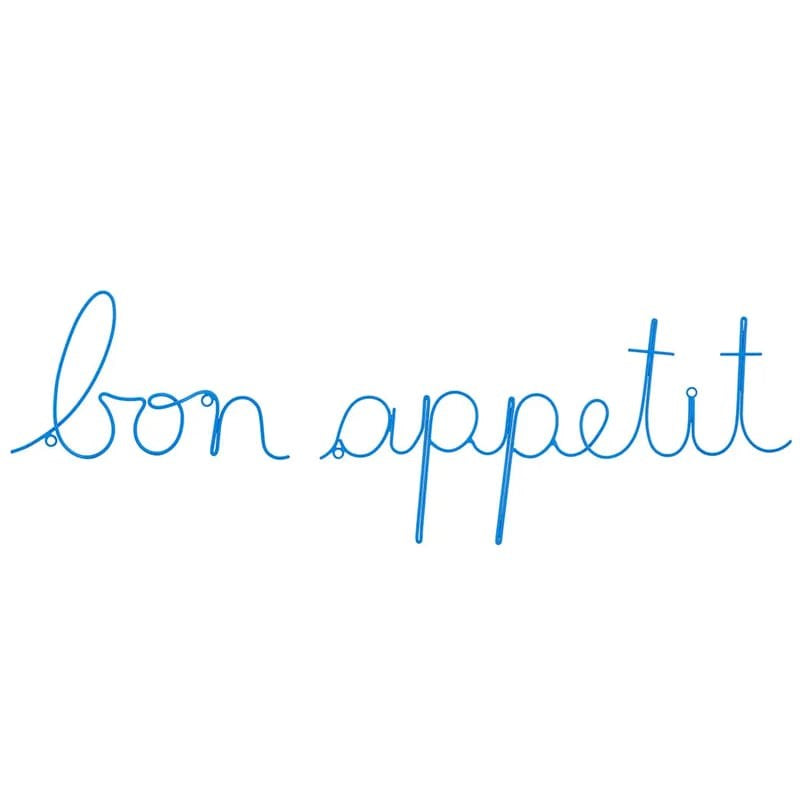 Bombay Duck Bon Appetit Wire Word French – Blue (2 pcs)