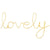 Lovely Wire Word – Gold