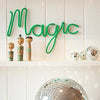 Bombay Duck Magic Rope Word – Irish Green - Product displayed on wall