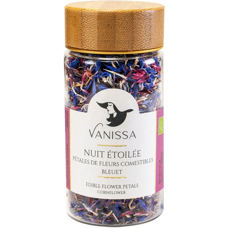 Vanissa “Starry Night” Edible Flower Petals: Cornflower (4 g)