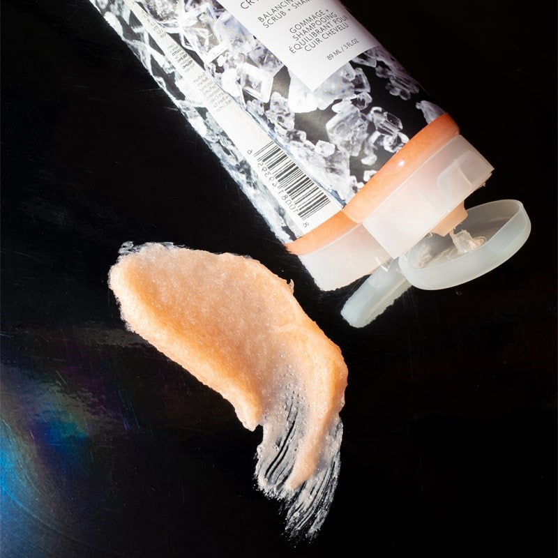 R+Co Crystal Halo Balancing Scalp Scrub + Shampoo - Product smear