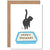 Birthday Cat Poop Greeting Card