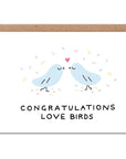 Wrap Congrats Love Birds Greeting Card (1 pc)