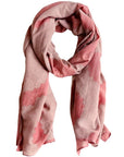 Ichcha Large Cotton Silk Scarf/Wrap - Pink (1 pc)