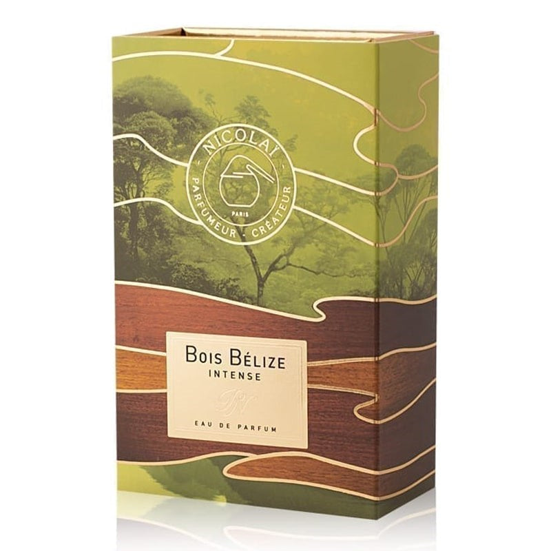 Parfums de Nicolai Bois Belize Intense Eau de Parfum (30 ml) - Front of product box shown 