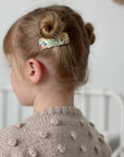 Classic Scallop Clips - Liberty Annabella C - Product shown in models hair