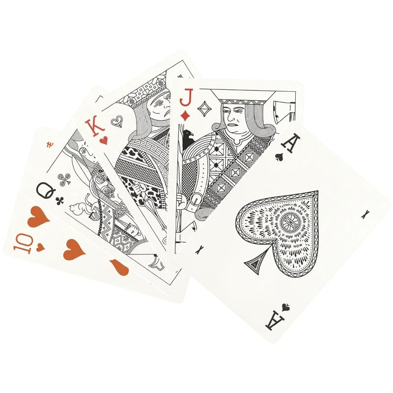 Misc Goods Ivory Playing Cards - cards overlapped 