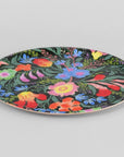 Wrap Botanical Blooms Round Art Tray - side view of tray